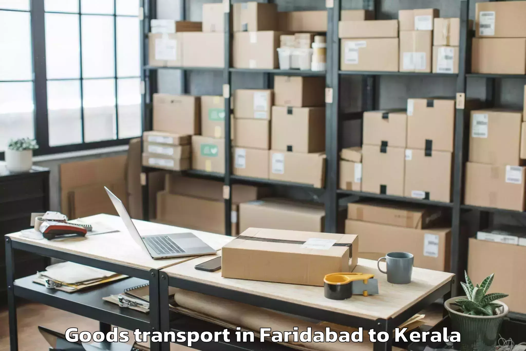 Faridabad to Selex Mall Thrissur Goods Transport